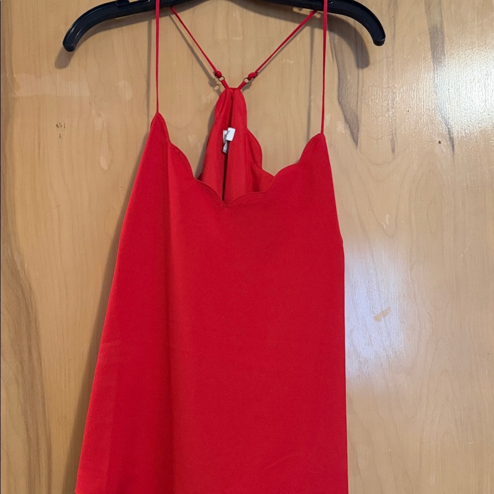 J. Crew Scarlet Scalloped Tank Top